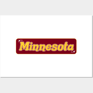 Minnesota Gophers Maroon Stars Posters and Art